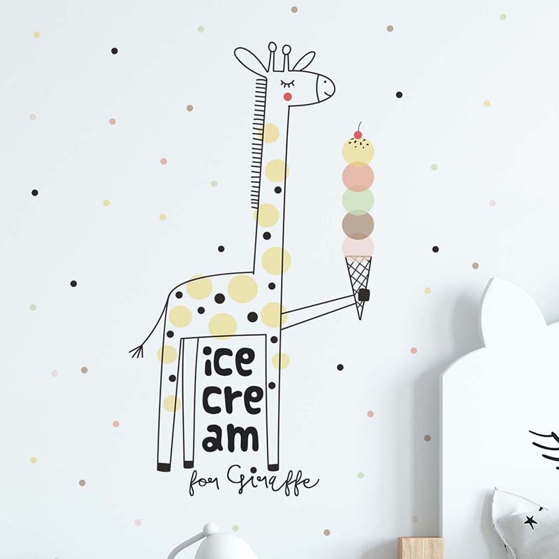 Baby Nursery Mural Wallpaper - Наклейка на стену с изображением мороженого