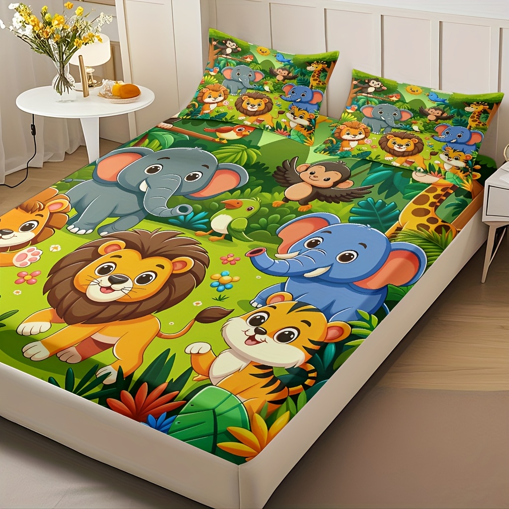Baby Nursery Animal Theme - Комплект постельного белья с тематикой «Царство