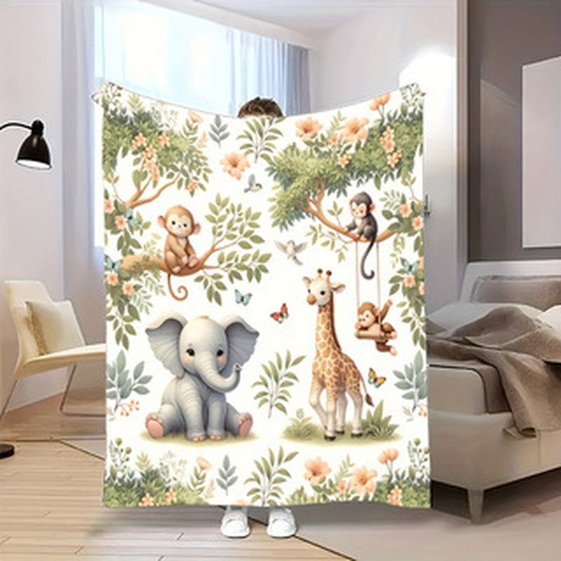 Baby Nursery Fabric - Детское одеяло VIKAMA с акварельным принтом