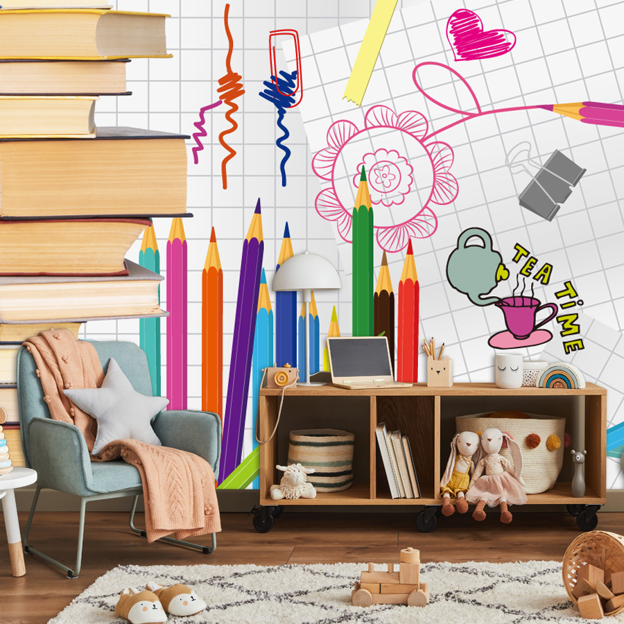 Baby Nursery Mural Wallpaper - Пользовательские, легко наносятся, обои для гостиной,