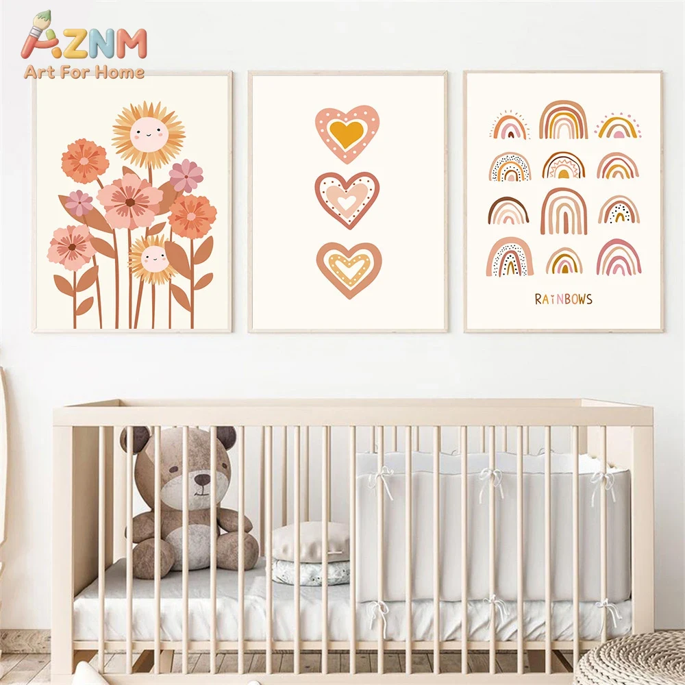 Baby Nursery Prints - Настенное искусство на холсте AZNM в