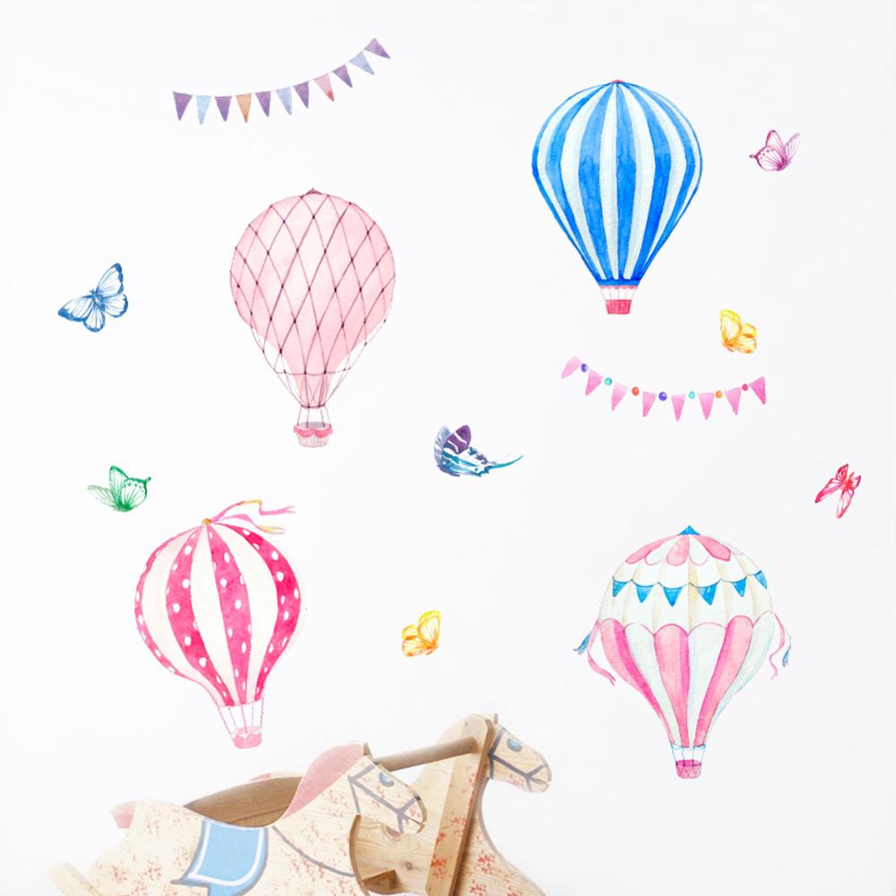 Baby Nursery Mural Wallpaper - Наклейка на стену с мультяшным воздушным