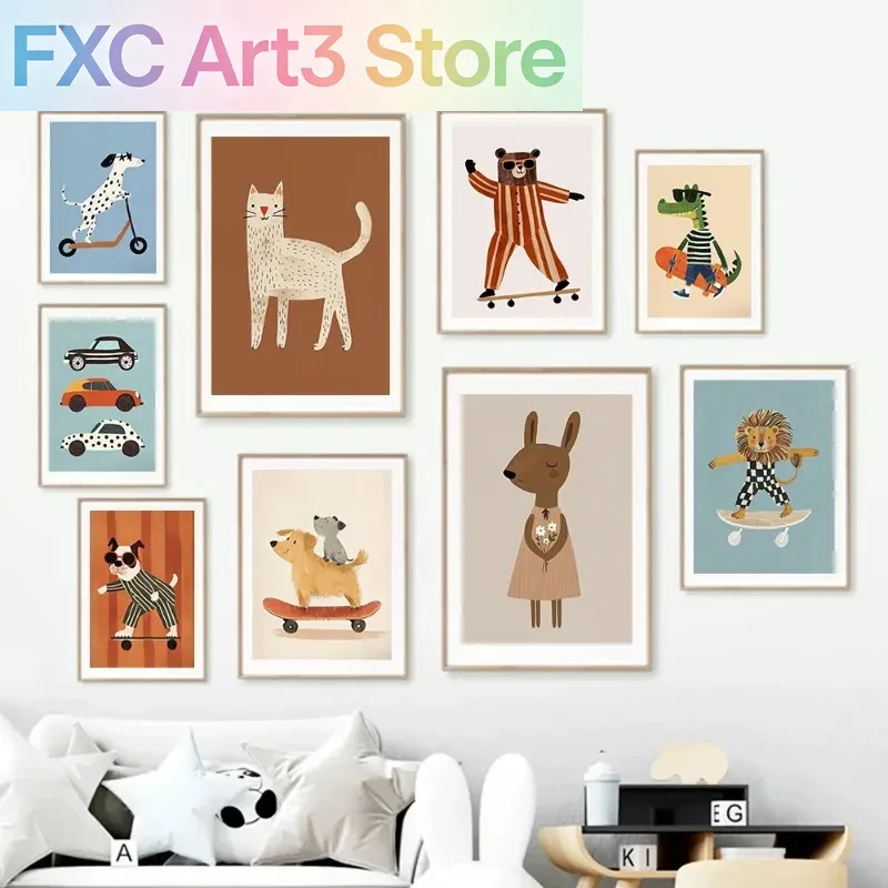 Baby Nursery Prints - 1 шт., безрамные постеры с забавными