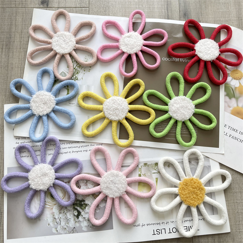 Baby Nursery Fabric - Хлопковая веревка, плетеная ромашка, цветок, настенное