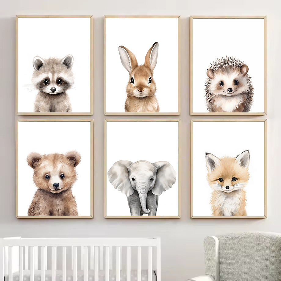 1 шт. Акварельный постер на хо – обзор и цена Baby Nursery Prints
