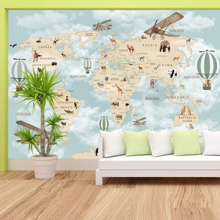 Самоклеящиеся обои для декора  – обзор и цена Baby Nursery Mural Wallpaper