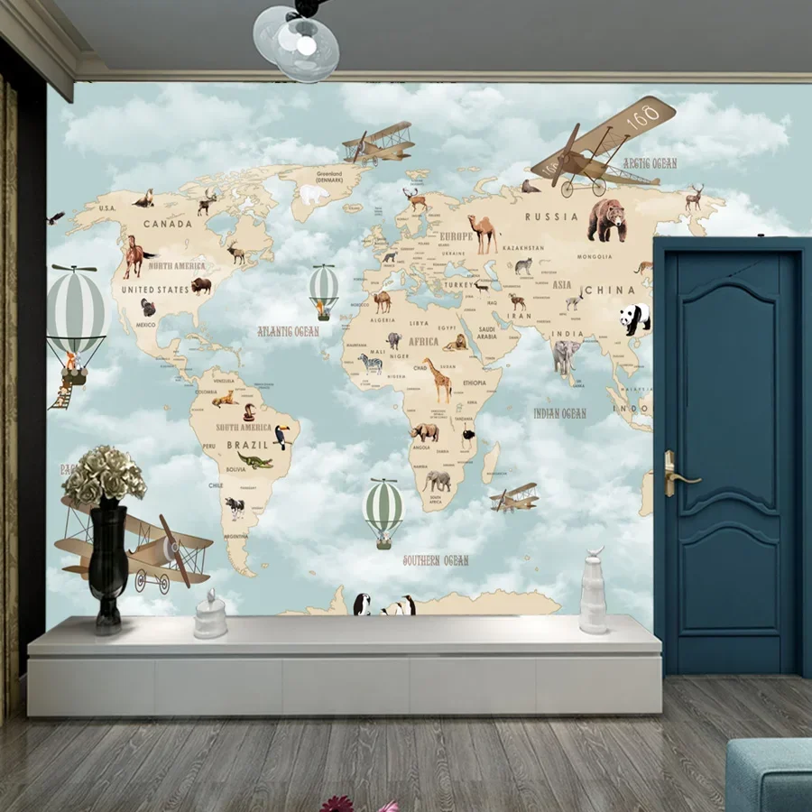 Самоклеящиеся обои для декора  – обзор и цена Baby Nursery Mural Wallpaper