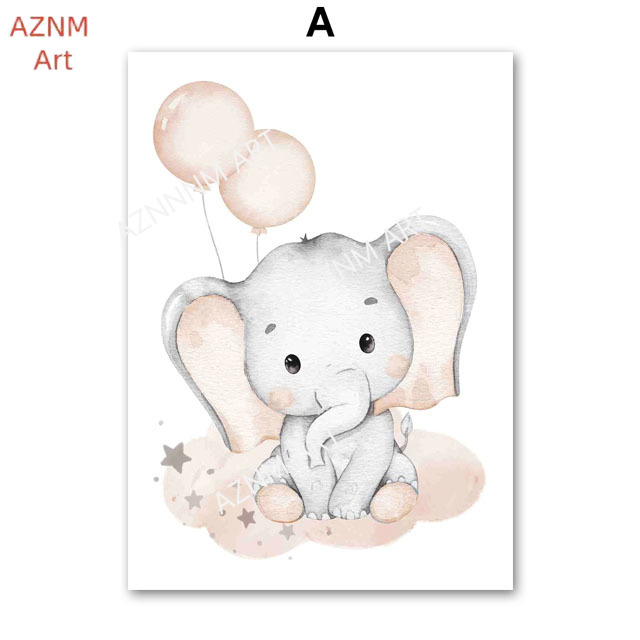 Постеры с изображением слона,  – обзор и цена Baby Nursery Fabric
