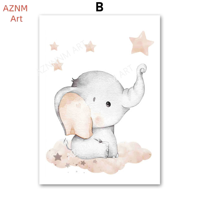Постеры с изображением слона,  – обзор и цена Baby Nursery Fabric