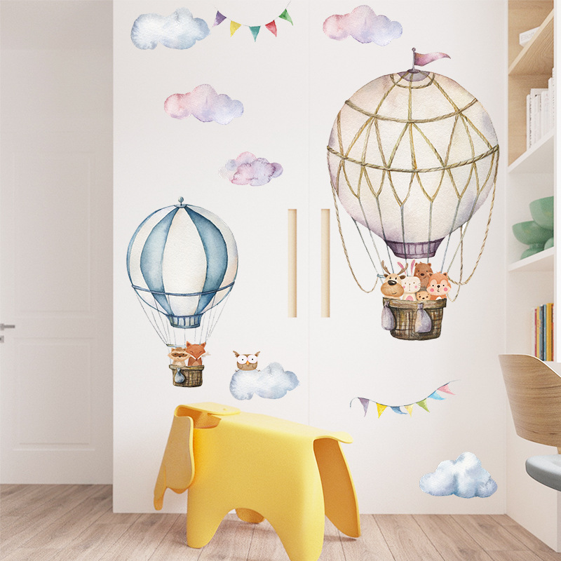Наклейки на стену с воздушным  – обзор и цена Baby Nursery Mural Wallpaper