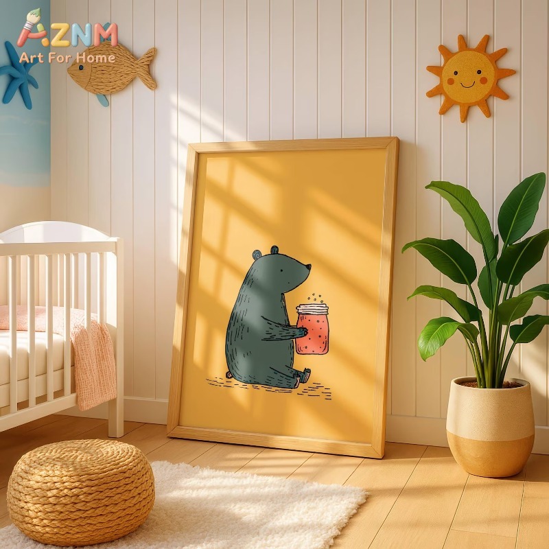 Настенное искусство на холсте  – обзор и цена Baby Nursery Prints