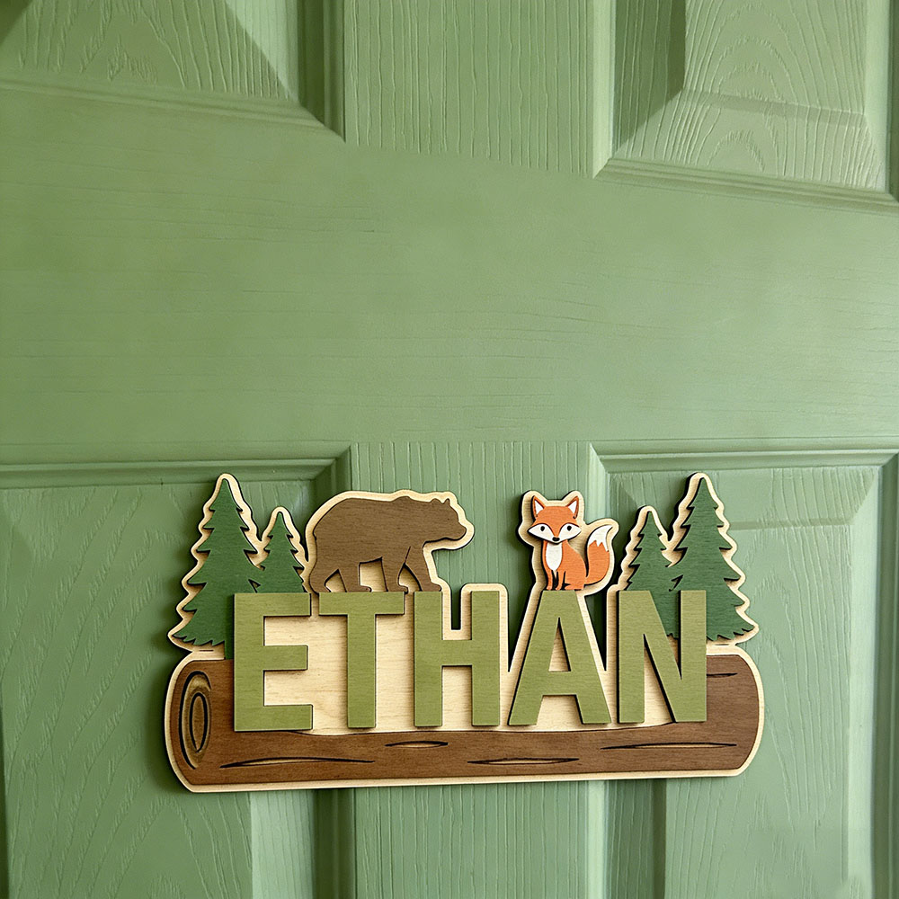 Деревянная табличка с именем н – обзор и цена Baby Nursery Wall