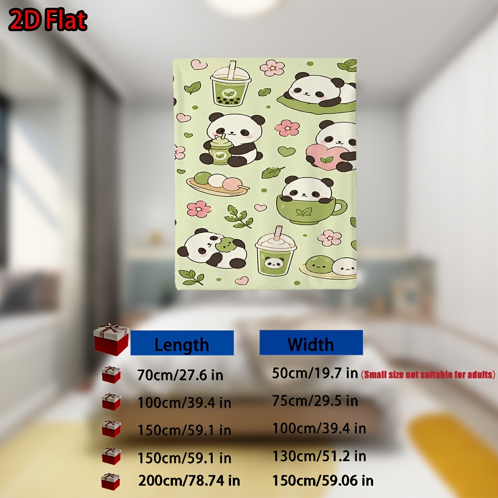 Милый плед с изображением панд – обзор и цена Baby Nursery Green
