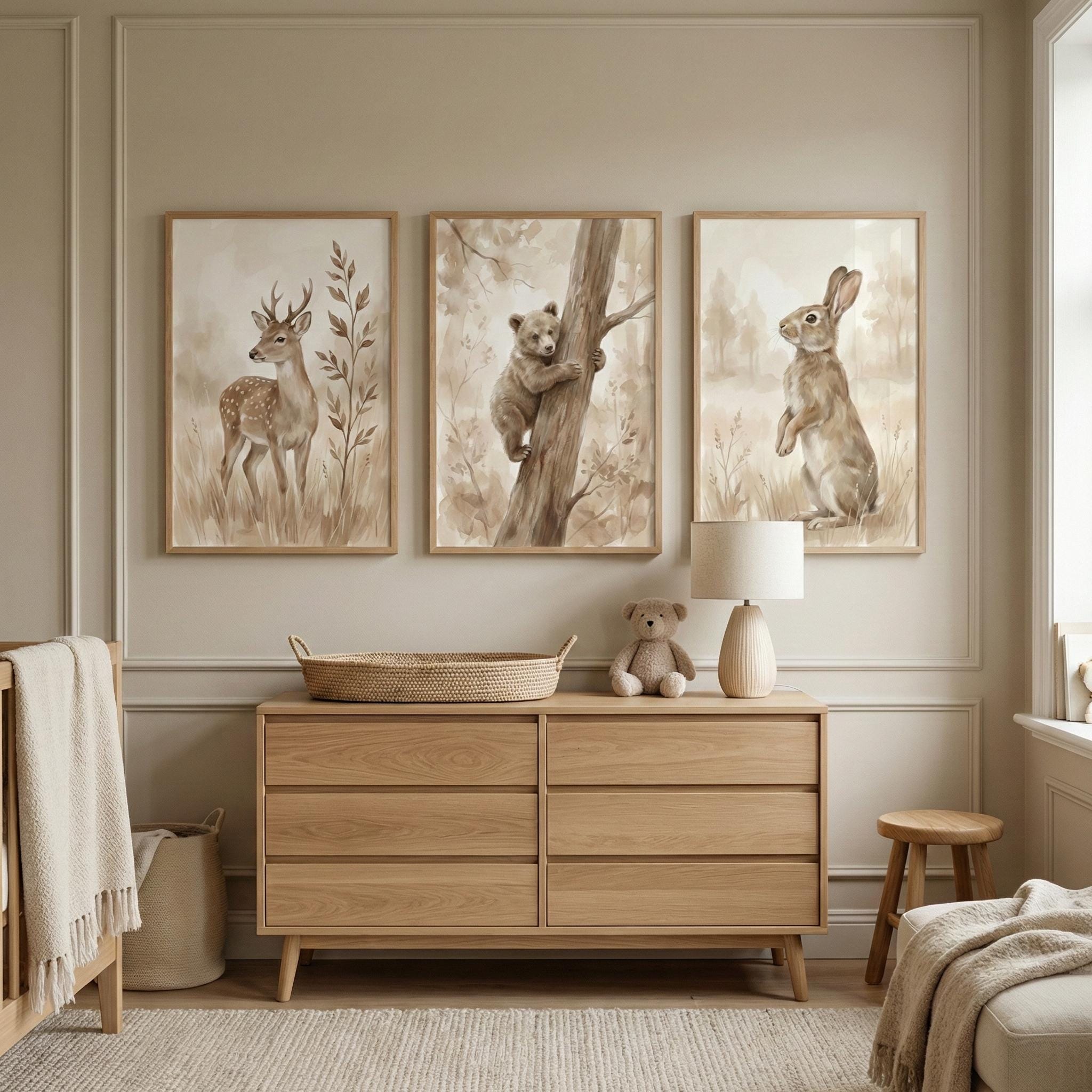 Настенный декор для детской ко – обзор и цена Baby Nursery Prints