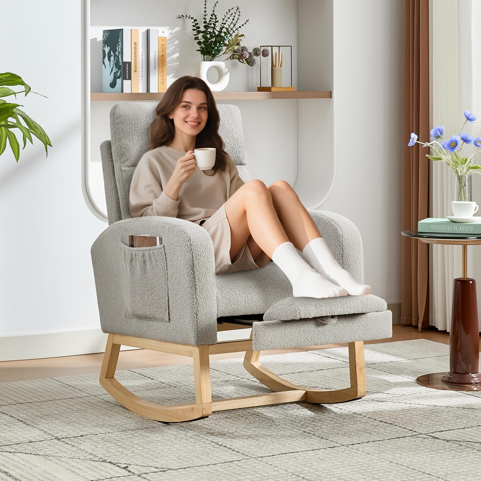Современное кресло-качалка для – обзор и цена Baby Nursery Rocking Chair