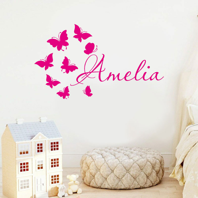 Персонализированное имя девоче – обзор и цена Baby Nursery Mural Wallpaper