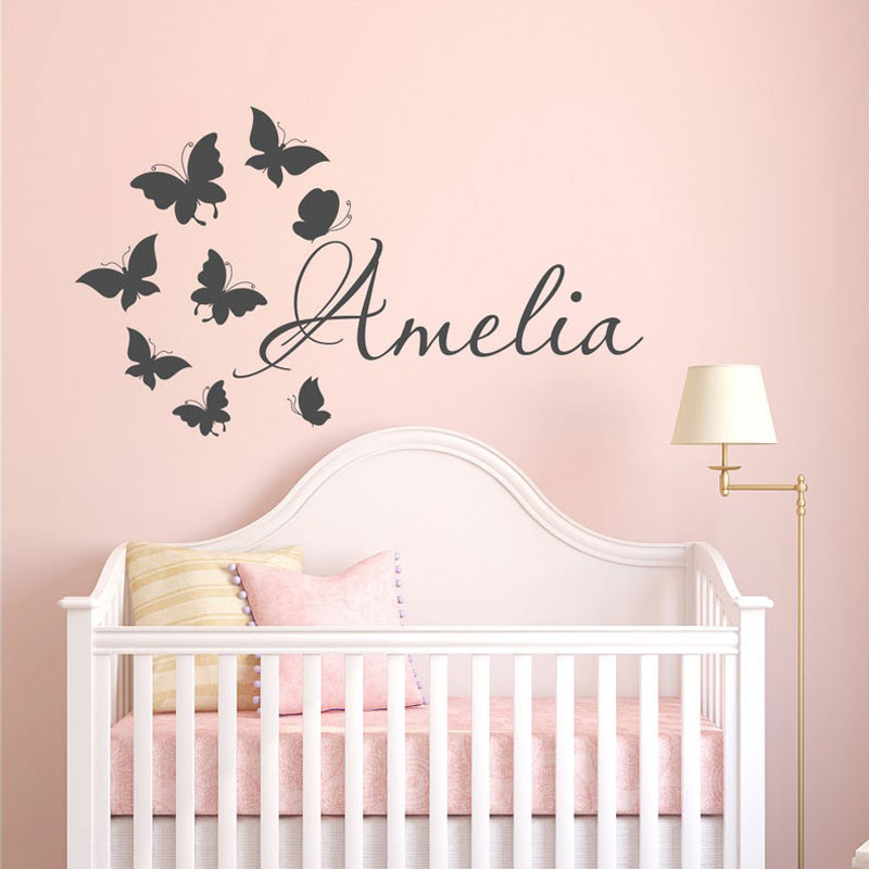 Персонализированное имя девоче – обзор и цена Baby Nursery Mural Wallpaper