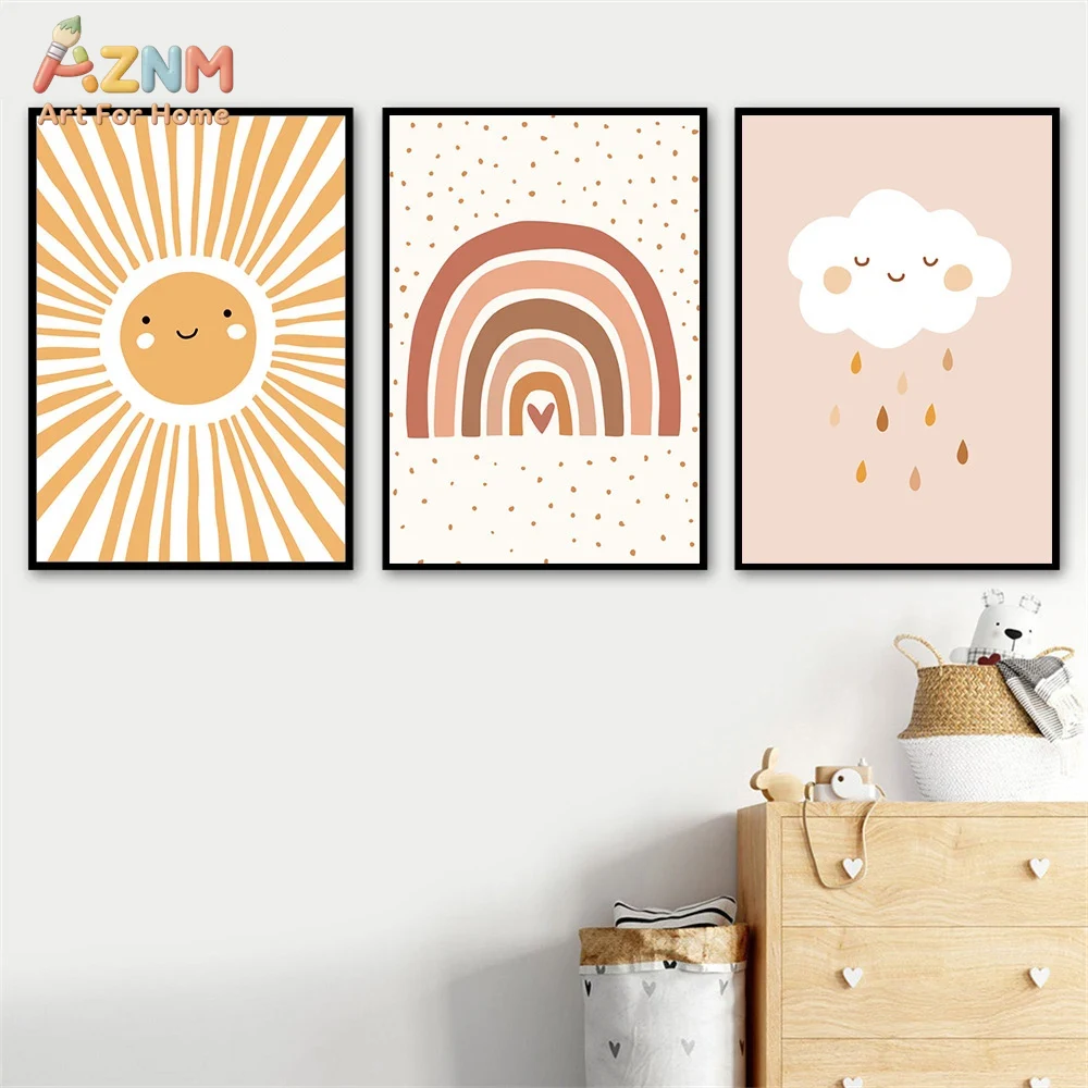 Настенное искусство на холсте  – обзор и цена Baby Nursery Prints