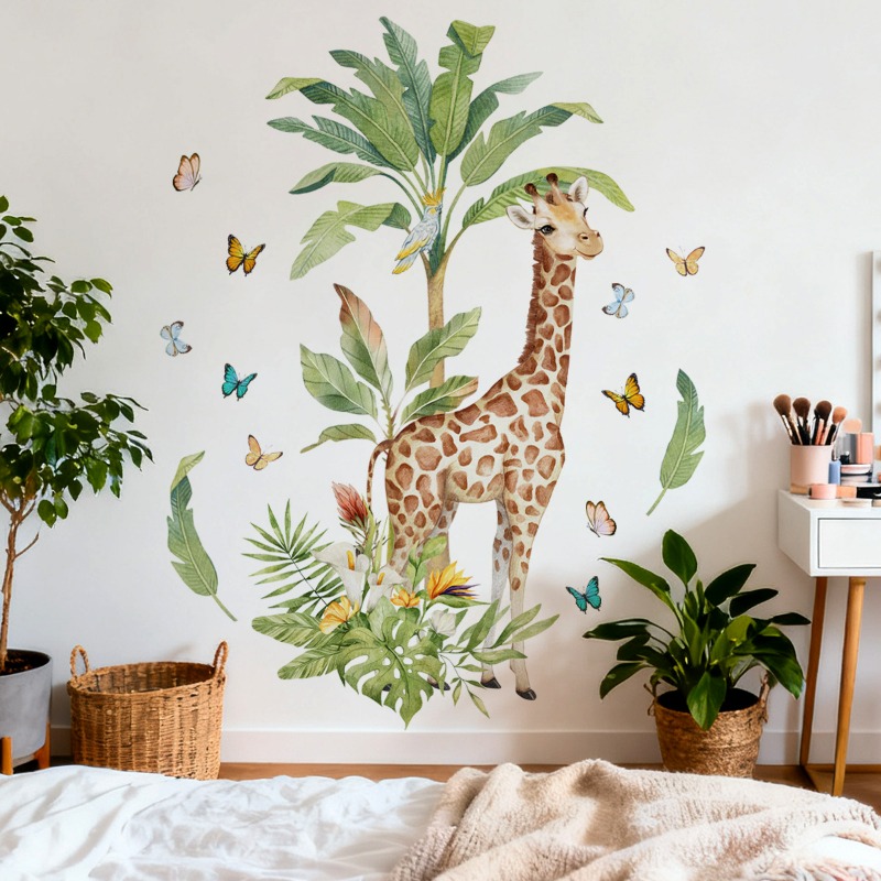 Большое лесное животное, жираф – обзор и цена Baby Nursery Mural Wallpaper