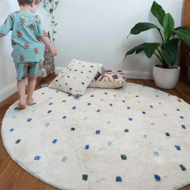 Пушистый Ковер в горошек для г – обзор и цена Baby Nursery Fabric
