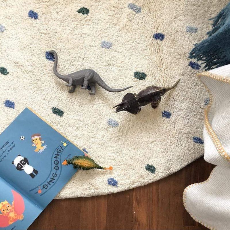 Пушистый Ковер в горошек для г – обзор и цена Baby Nursery Fabric