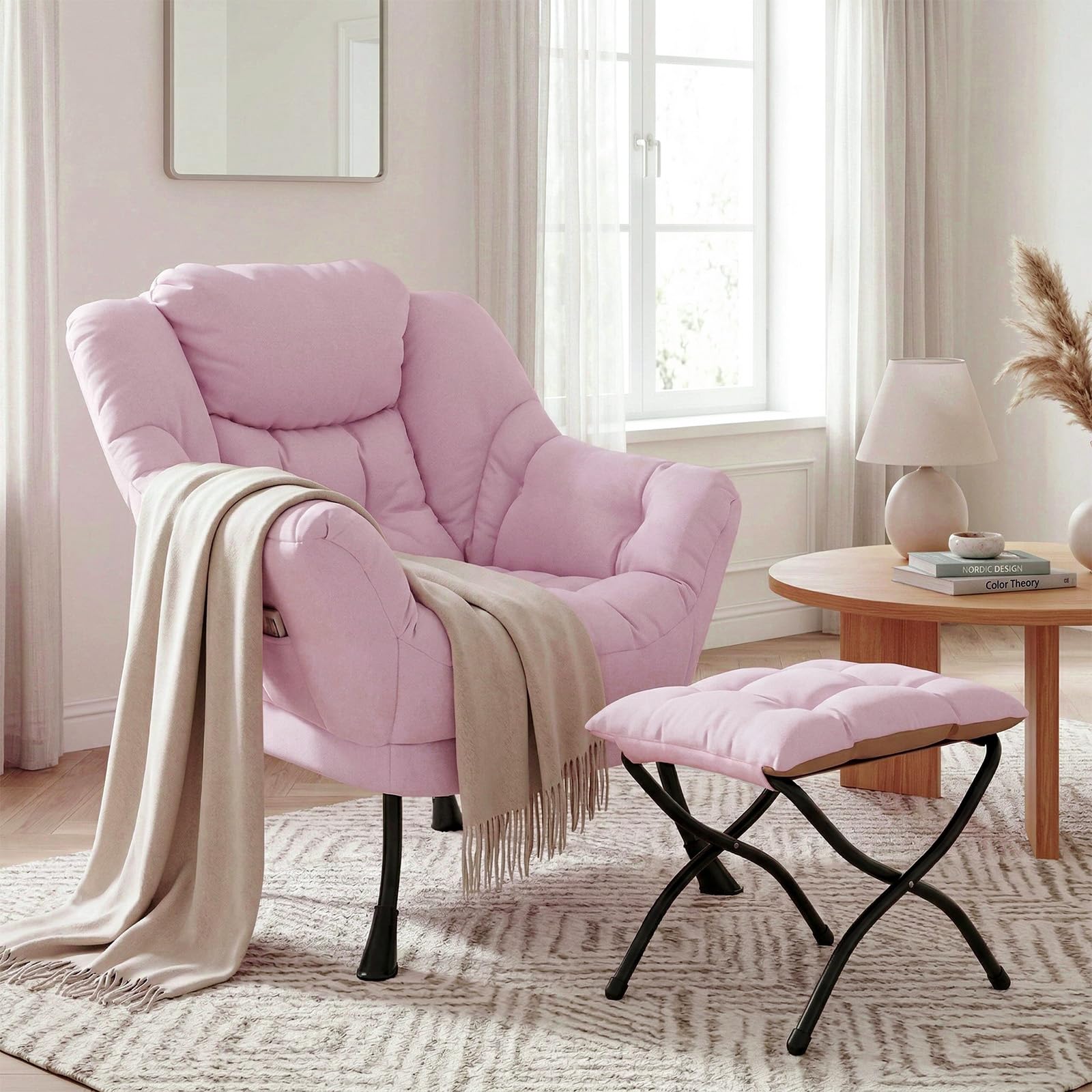 Удобное кресло-реклайнер с отт – обзор и цена Baby Nursery Rocking Chair
