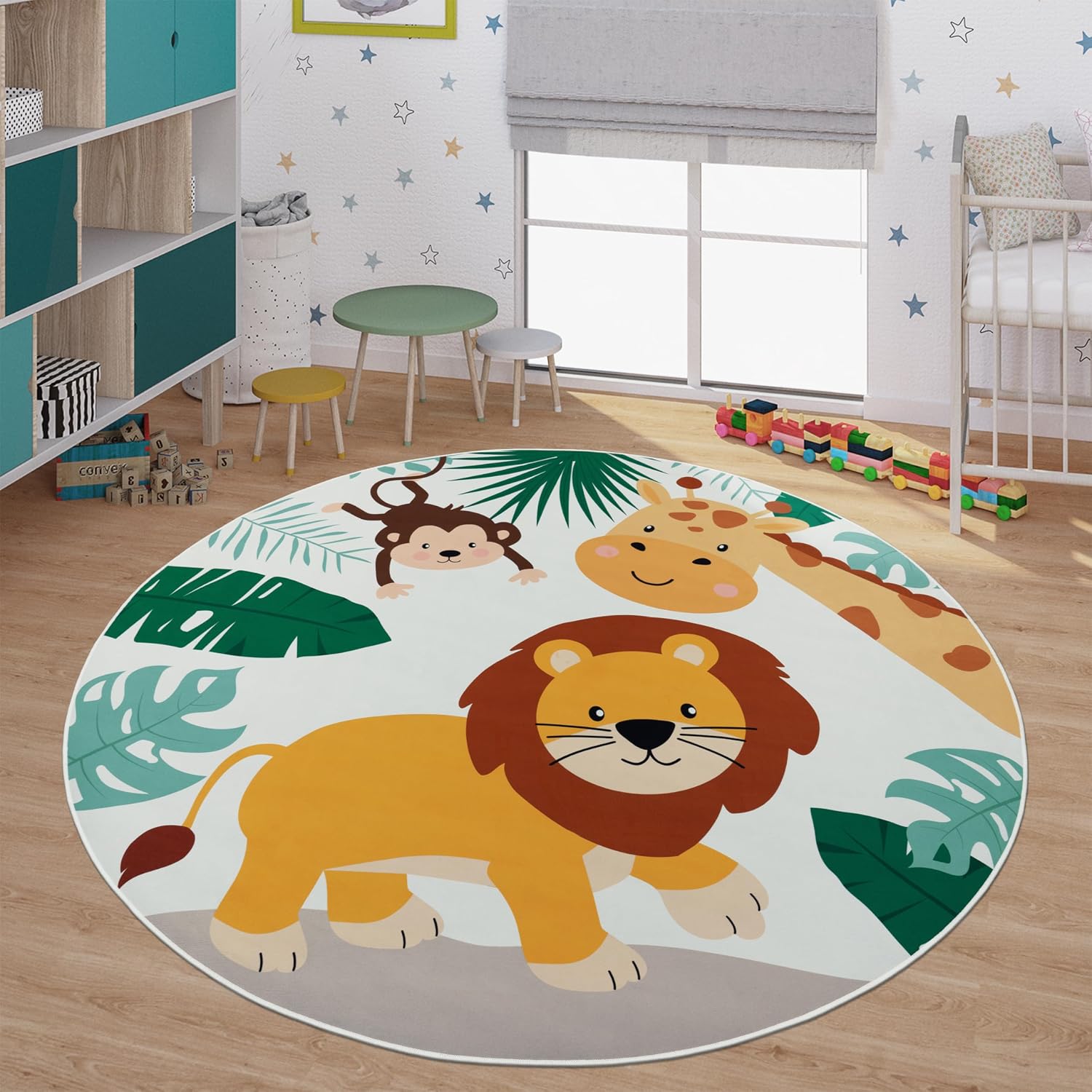 Мягкий круглый детский игровой – обзор и цена Baby Nursery Animal Theme