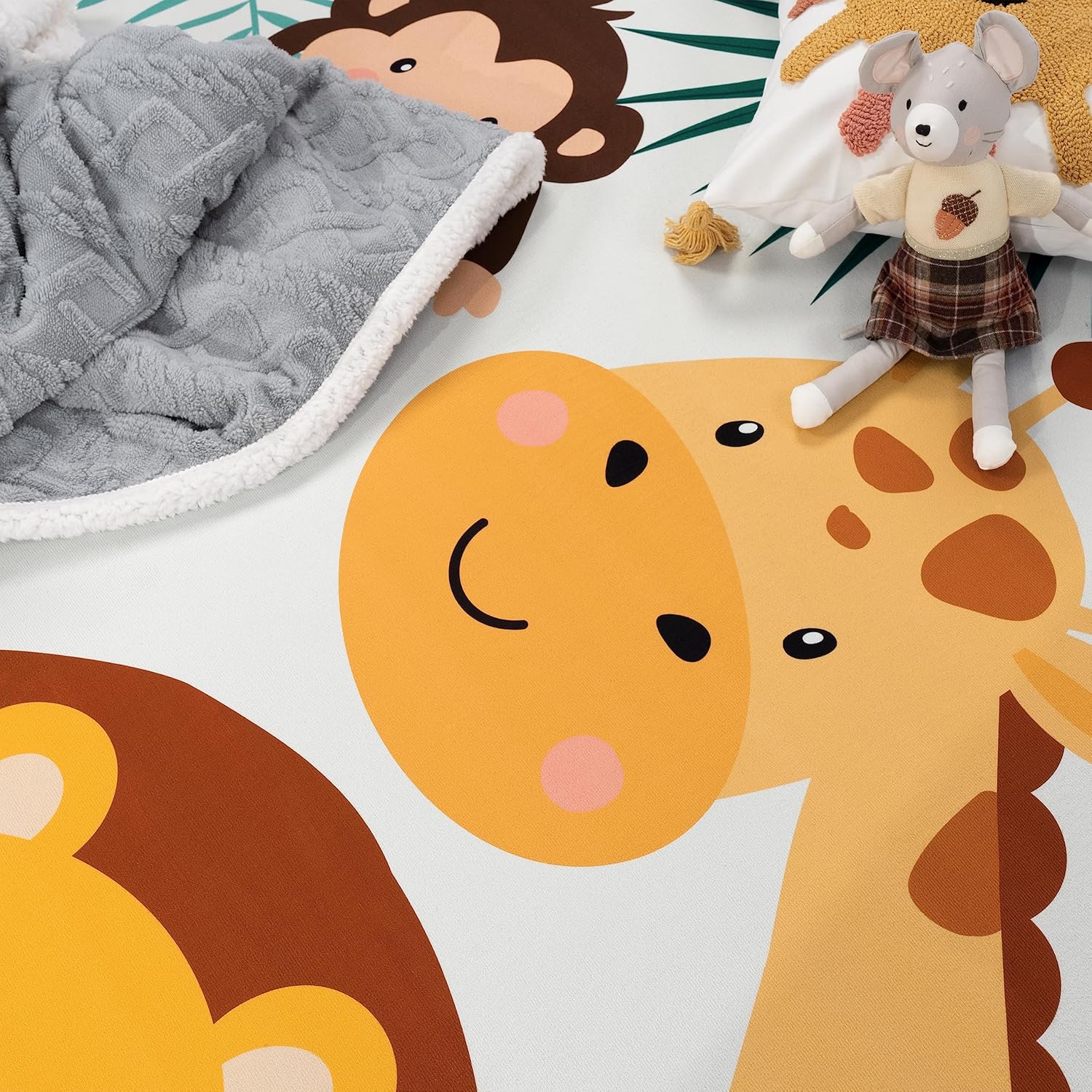 Мягкий круглый детский игровой – обзор и цена Baby Nursery Animal Theme