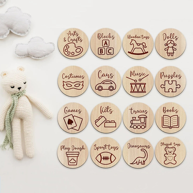 Деревянные бирки для хранения, – обзор и цена Baby Nursery Items