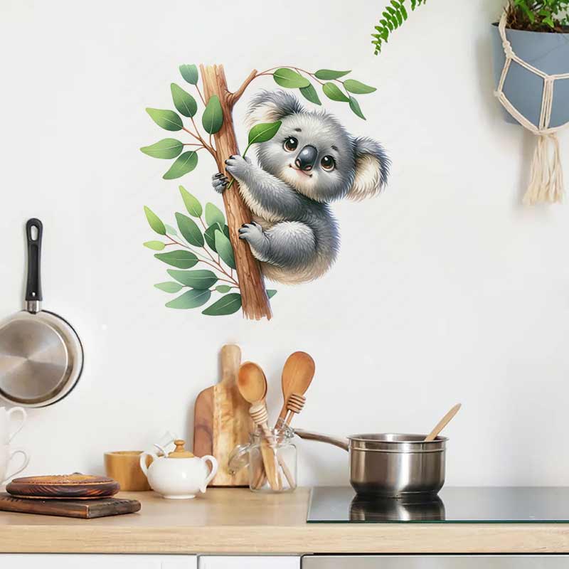 Милая наклейка на стену с коал – обзор и цена Baby Nursery Mural Wallpaper