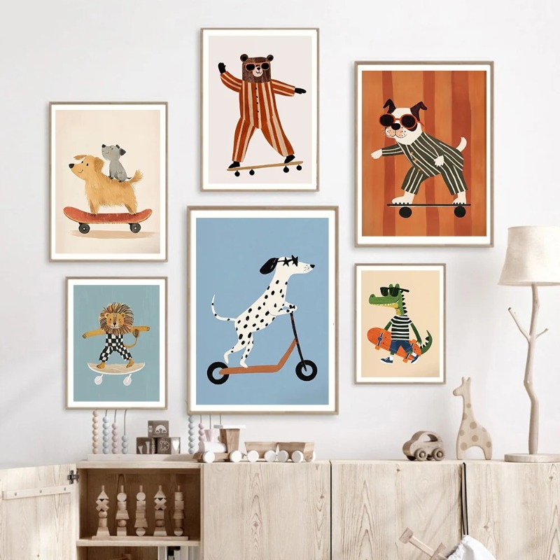 1 шт., безрамные постеры с заб – обзор и цена Baby Nursery Prints