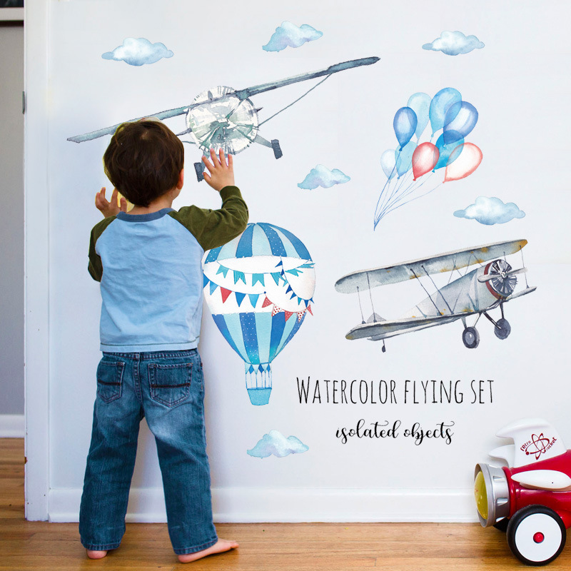 Наклейка на стену с воздушным  – обзор и цена Baby Nursery Mural Wallpaper